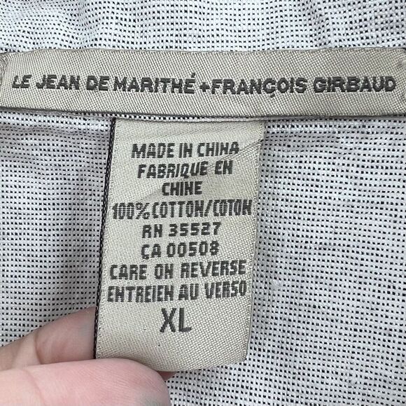 Vintage 80s Le Jean De Marithe Francois Girbaud Jean Shirt - Picture 5 of 5